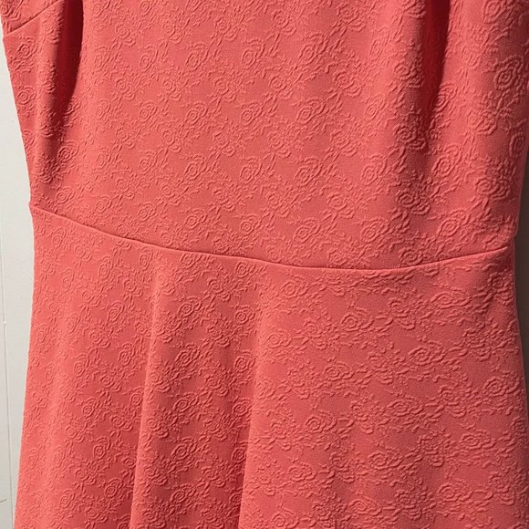 NWT Coral Fit and Flare Dress - Picture 2 of 5